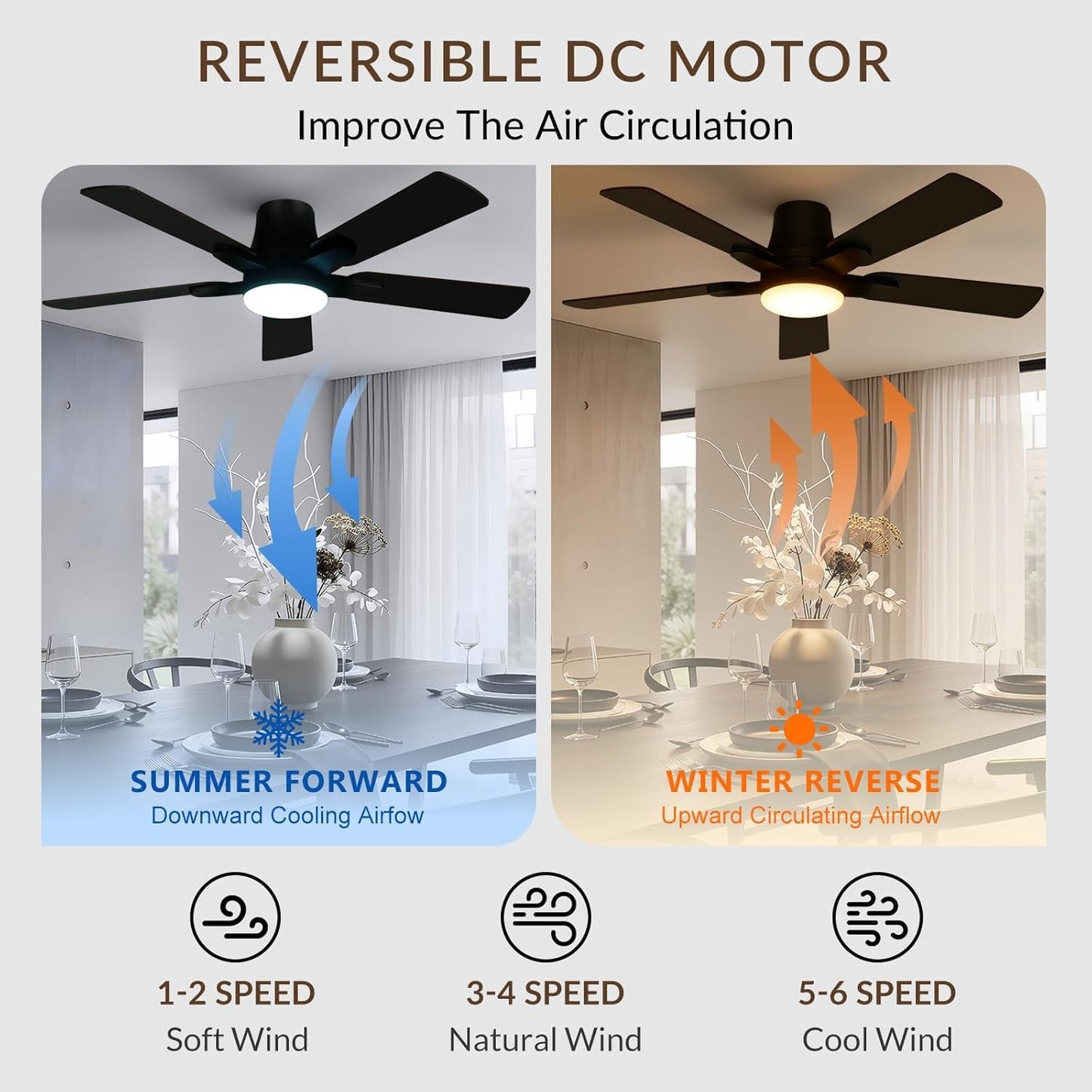 RGB Ceiling Fan Light (42")
