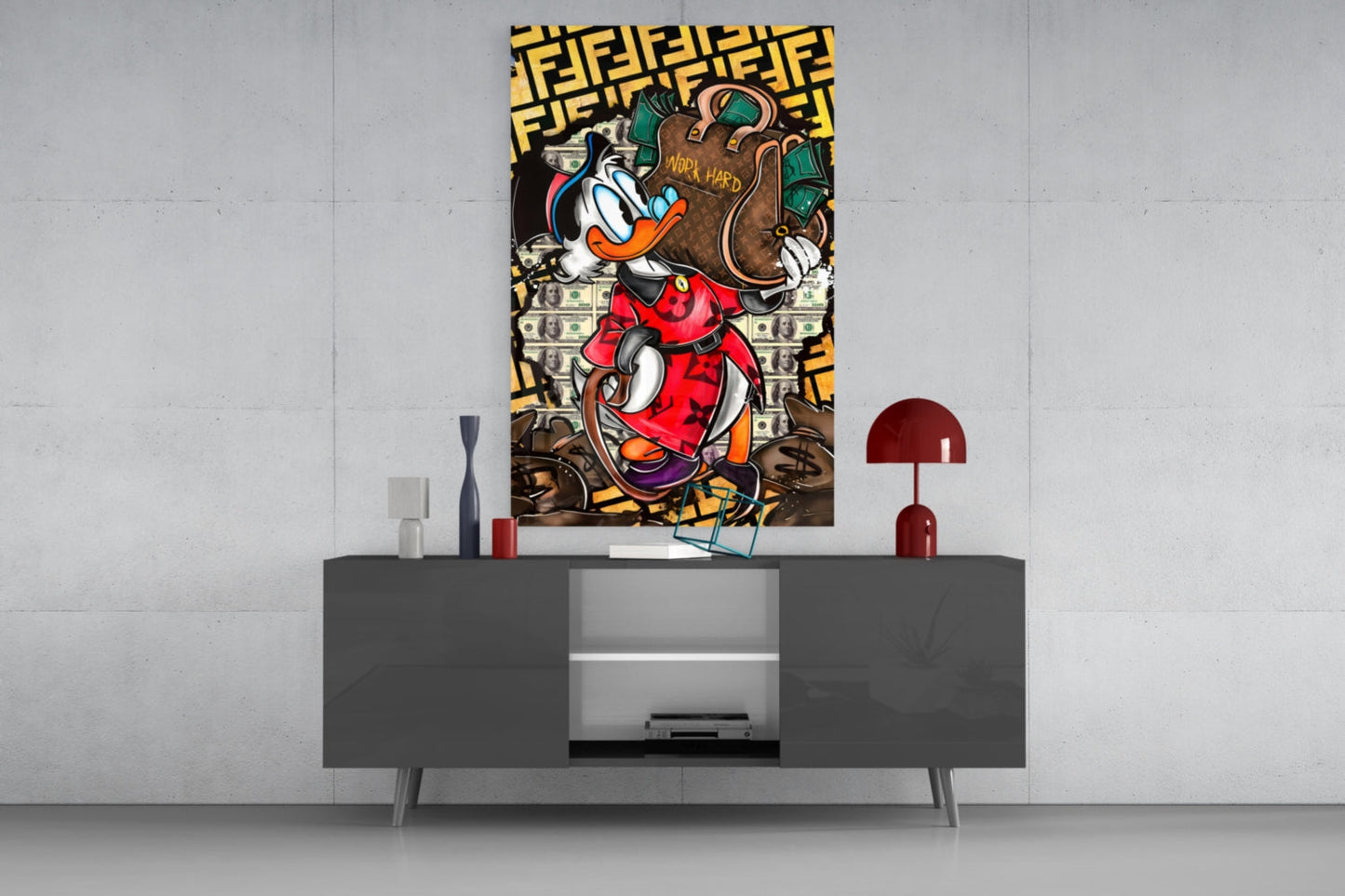 Unpretentious Luxury and Labor (Glass Wall Art)