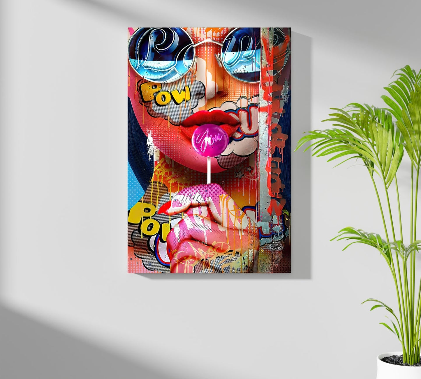Lollipop Girl Aluminum Print