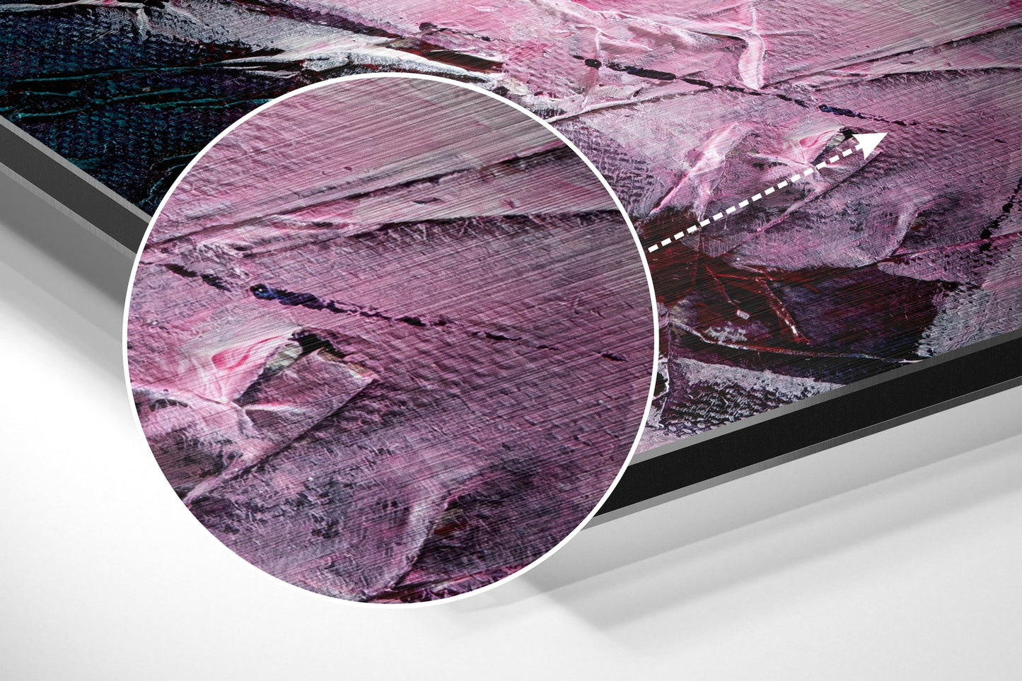 Abstract Brushed Aluminium Dibond Wall Art