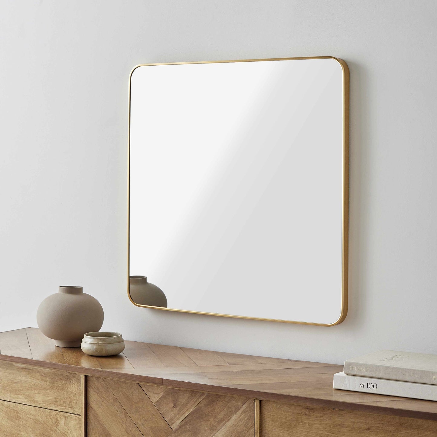 Ockenfels Modern Arched Gold Wall Mirror-4