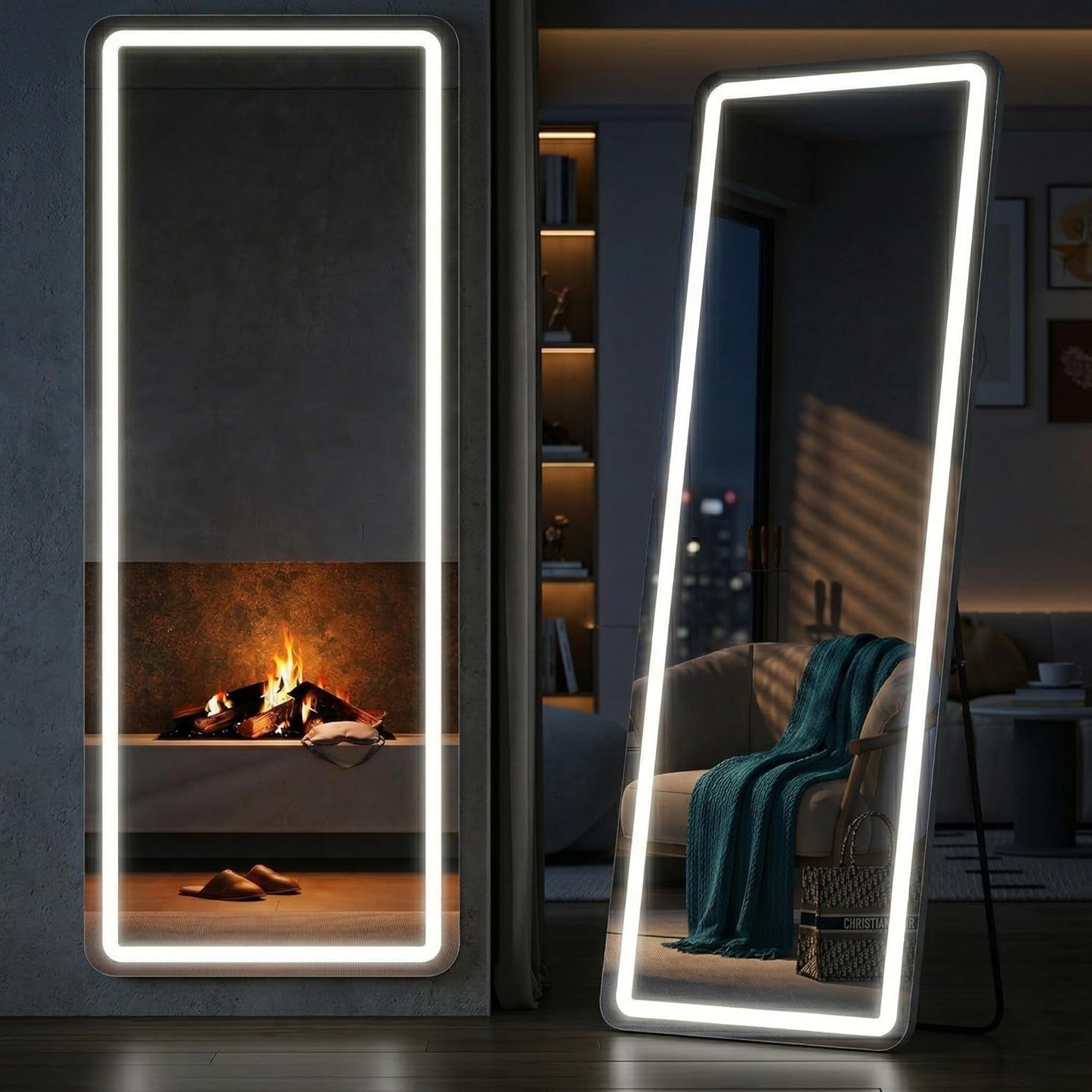 Statement LED Dimmable Full Length Mirror 71x26 Inches