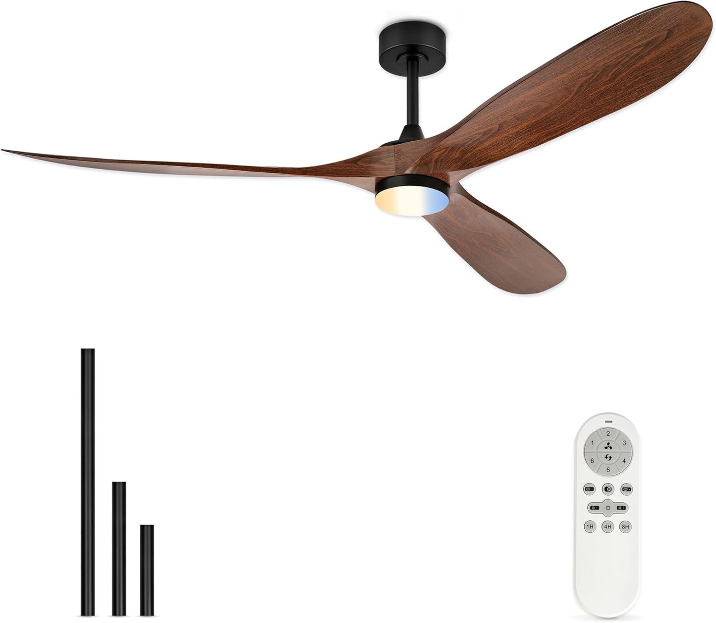 DC Ceiling Fan With Remote LED-Illuminated (70")