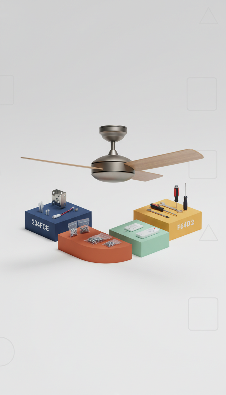 Ceiling Fan Kit with Quick-Balance Blades