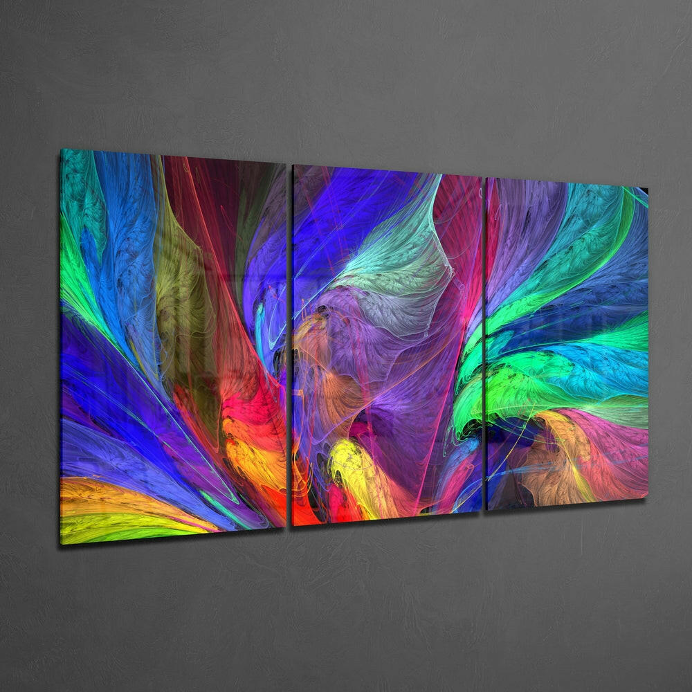 Dance of Colors (Glass Wall Art)
