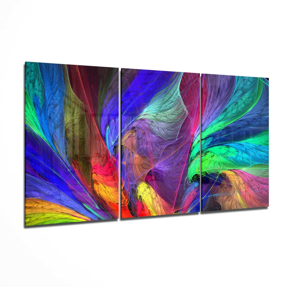 Dance of Colors (Glass Wall Art)