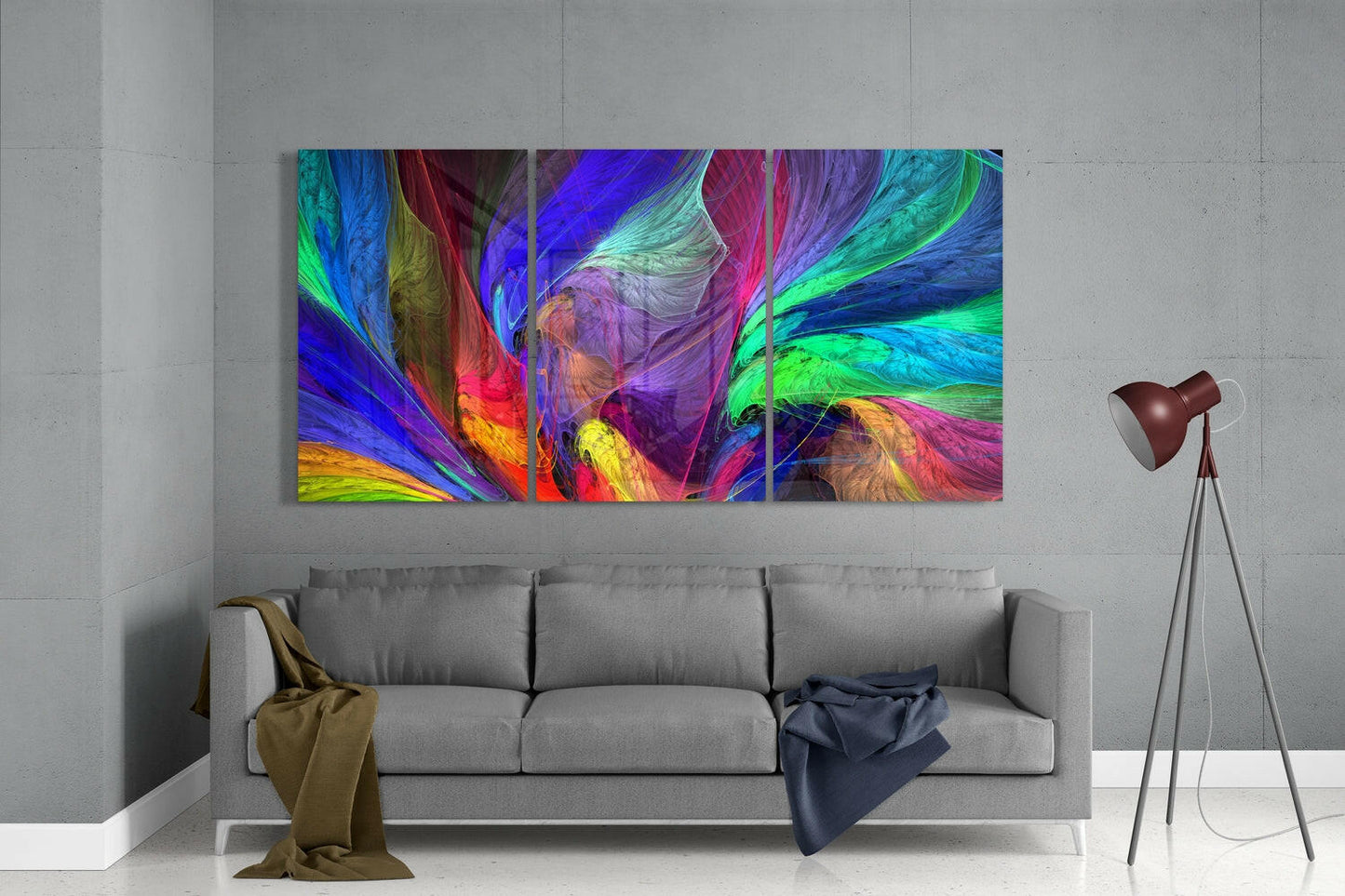 Dance of Colors (Glass Wall Art)