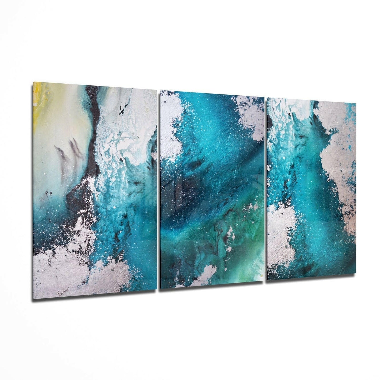 Abstract Blue Glass Wall Art