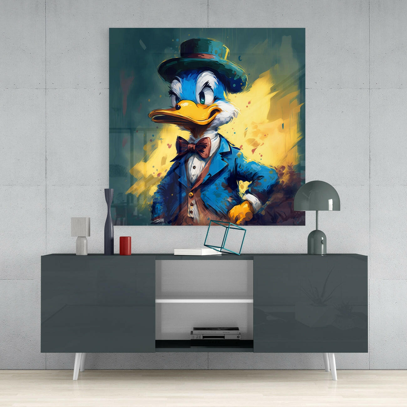 Darkwing Duck Glass Wall Art  || Designers Collection