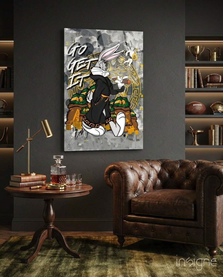 Bugs Bunny: The Game of Wealth (Glass Art)