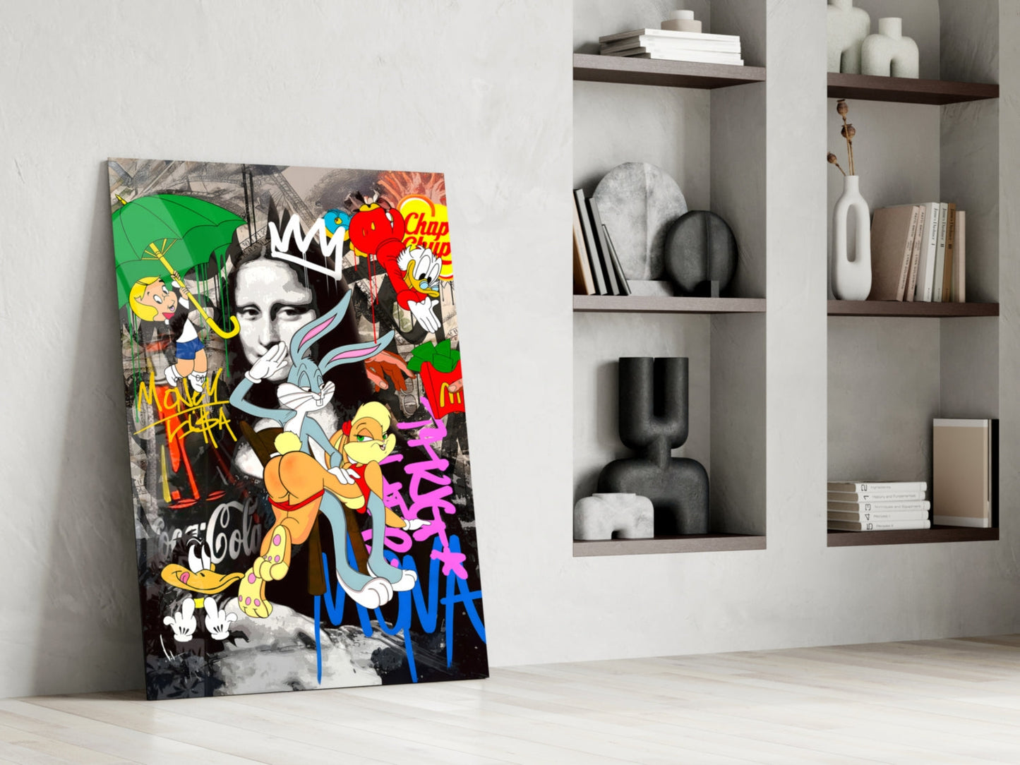 Mona Lisa: Pop Art Mayhem (Glass Wall Art)