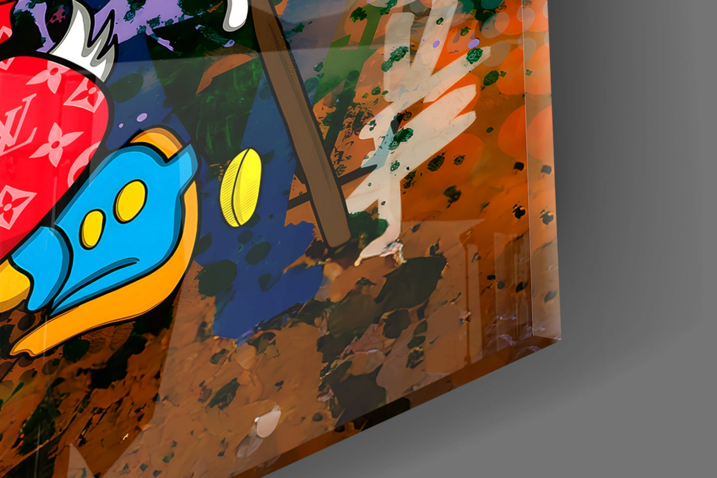 MONEY MOVE: Luxury Duck Glass Wall Art || Designer Collection