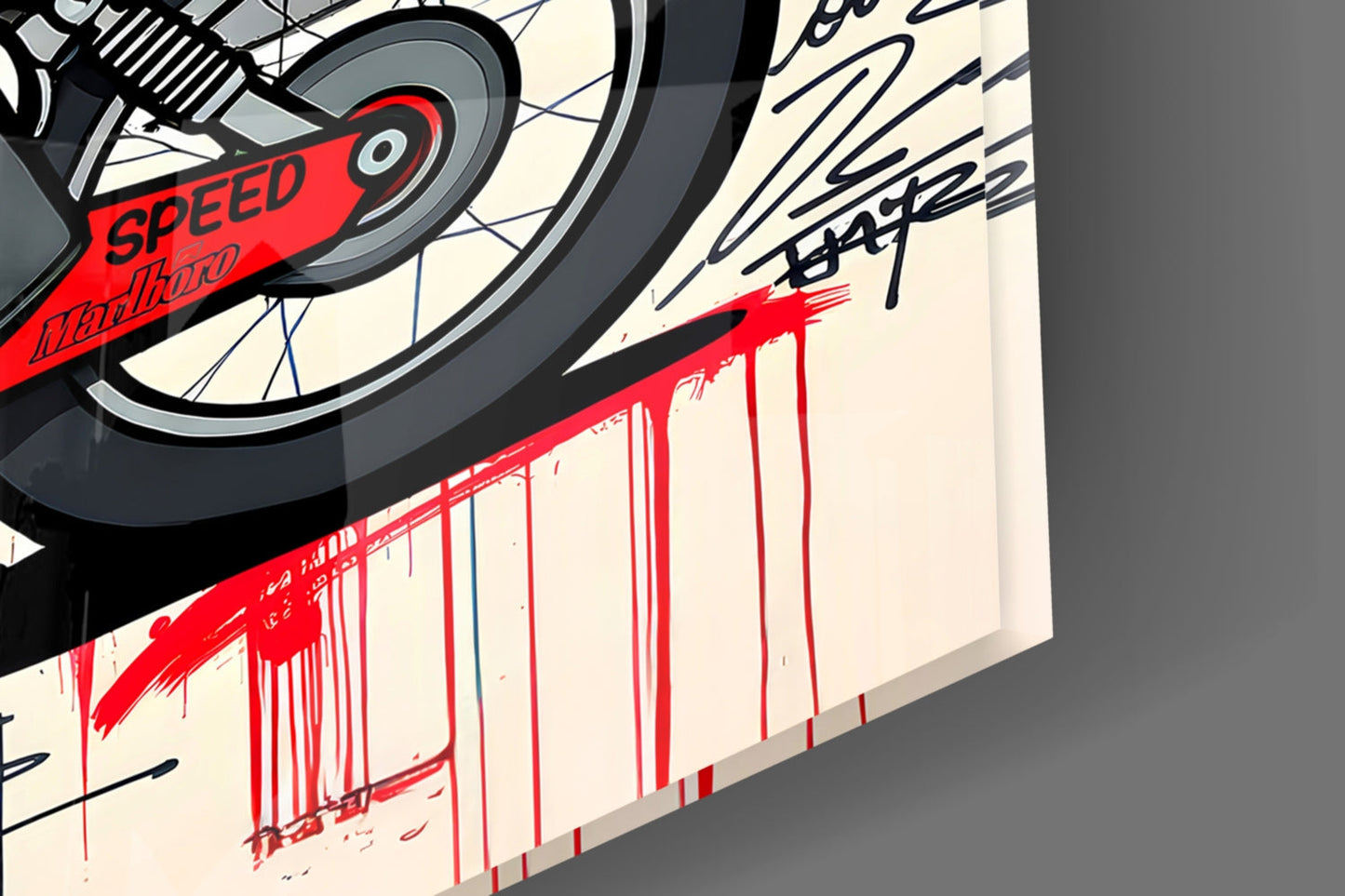 Homer's Street Art Glass Wall Art || Designer Collection