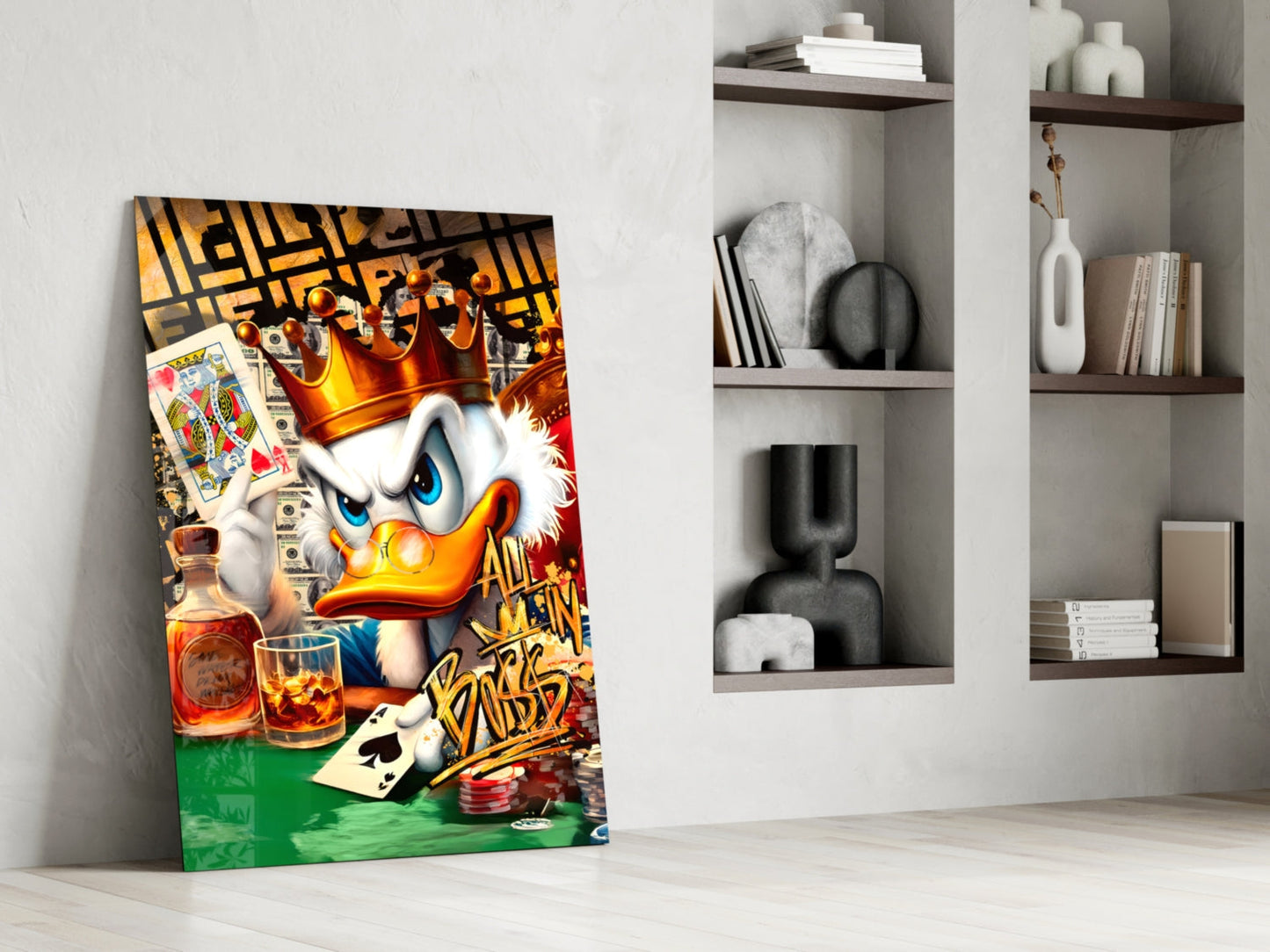 Scrooge King of Poker (Glass Art)