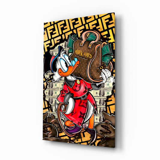 Unpretentious Luxury and Labor Glass Wall Art || Designer Collection