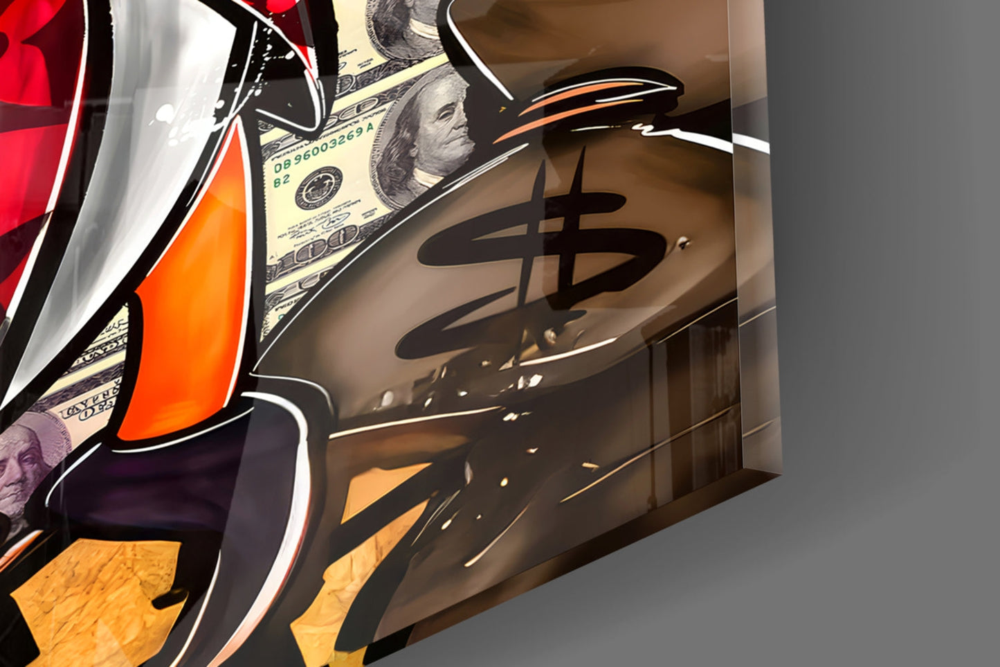 Unpretentious Luxury and Labor Glass Wall Art || Designer Collection