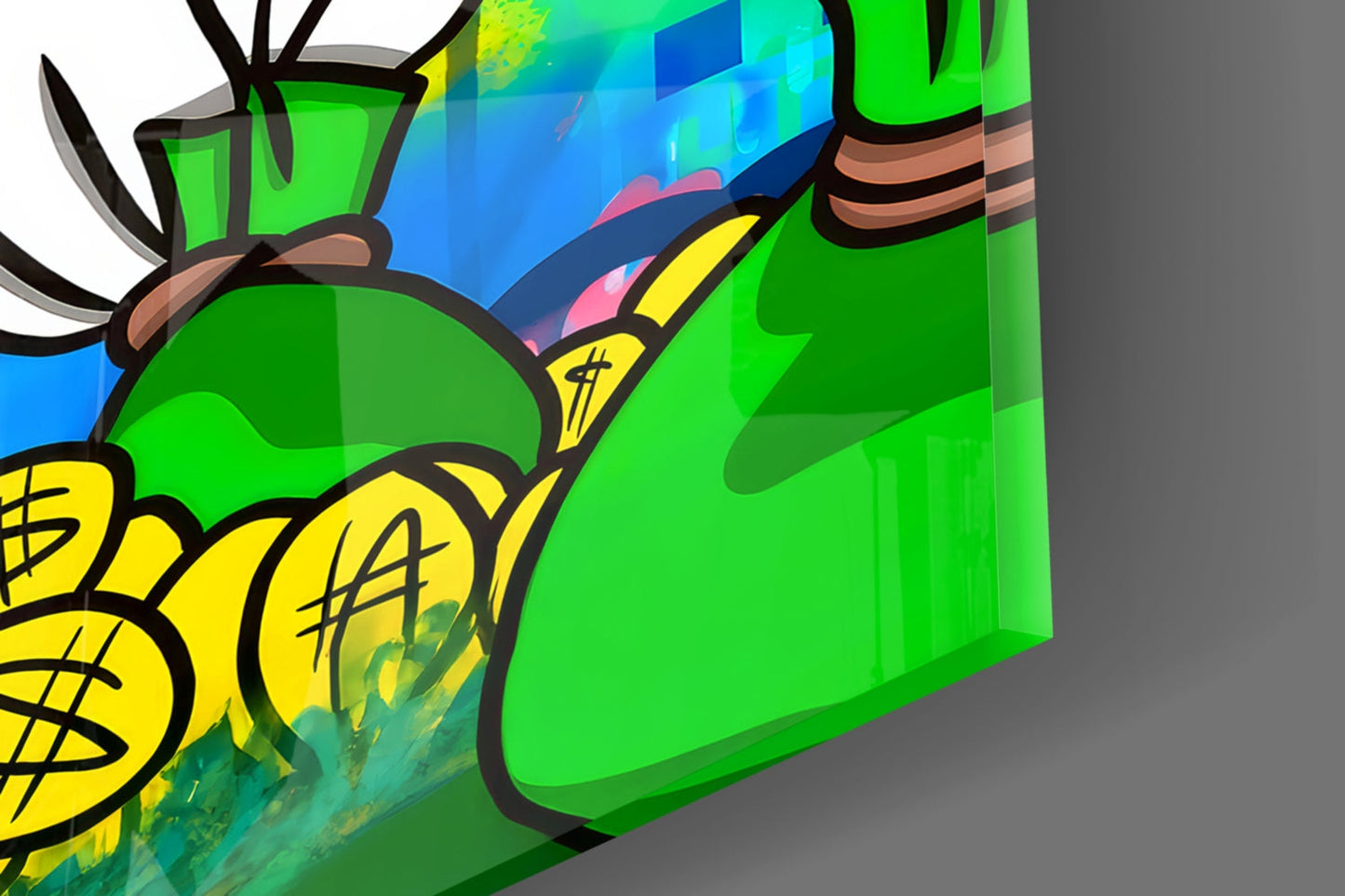 Donald the Money Man Glass Wall Art || Designer Collection