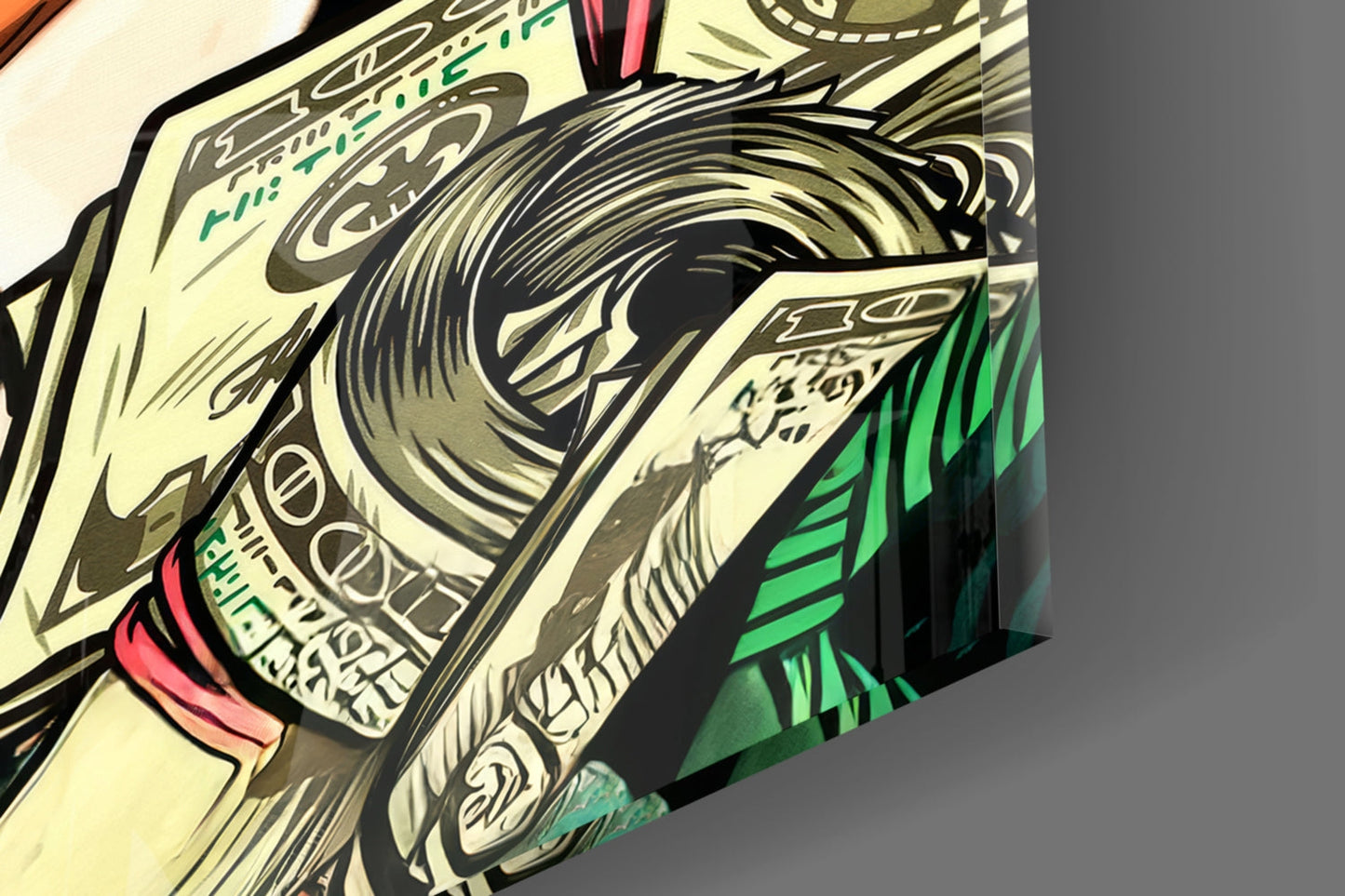 Tommy Shelby Money and Power Glass Wall Art || Designer Collection