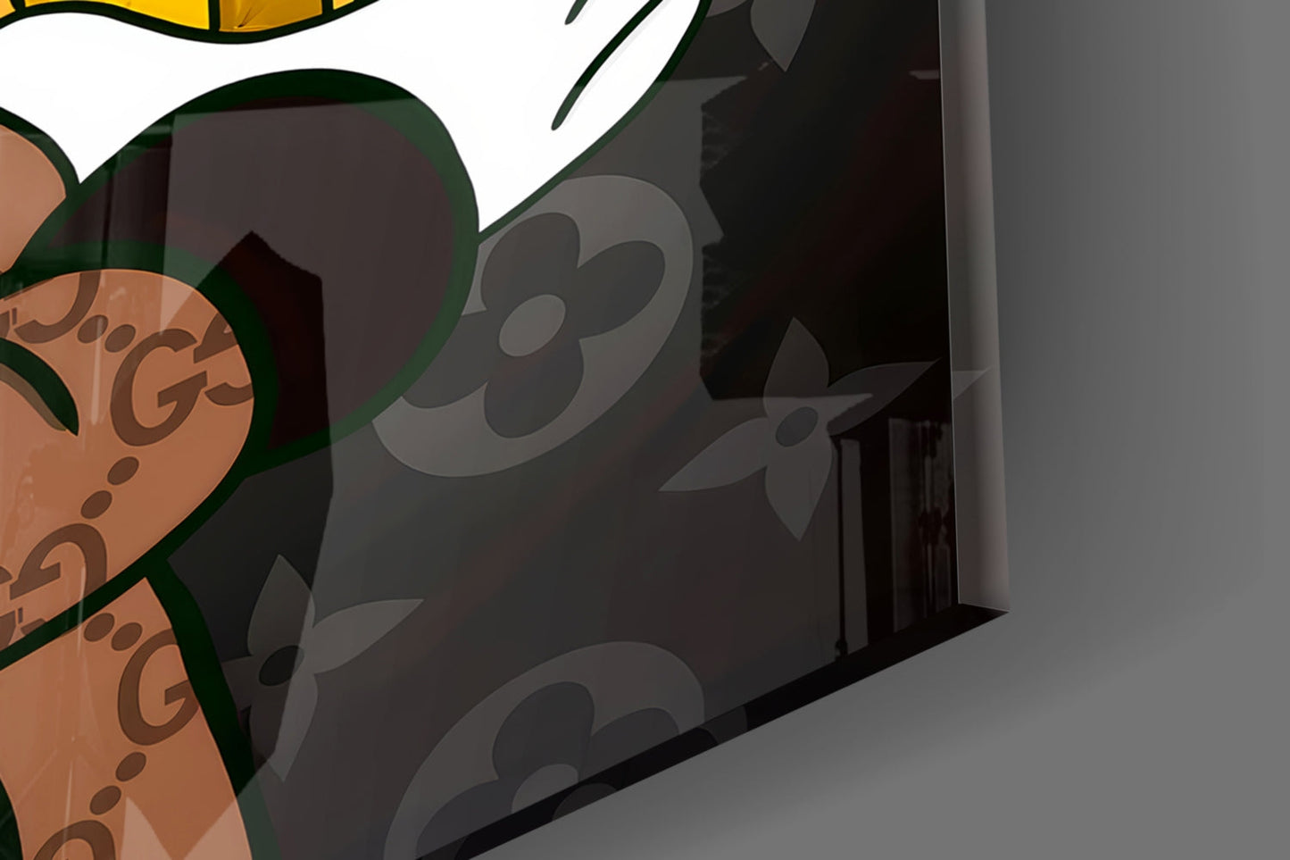 Crypto Rich Scoundrel Glass Wall Art || Designer Collection