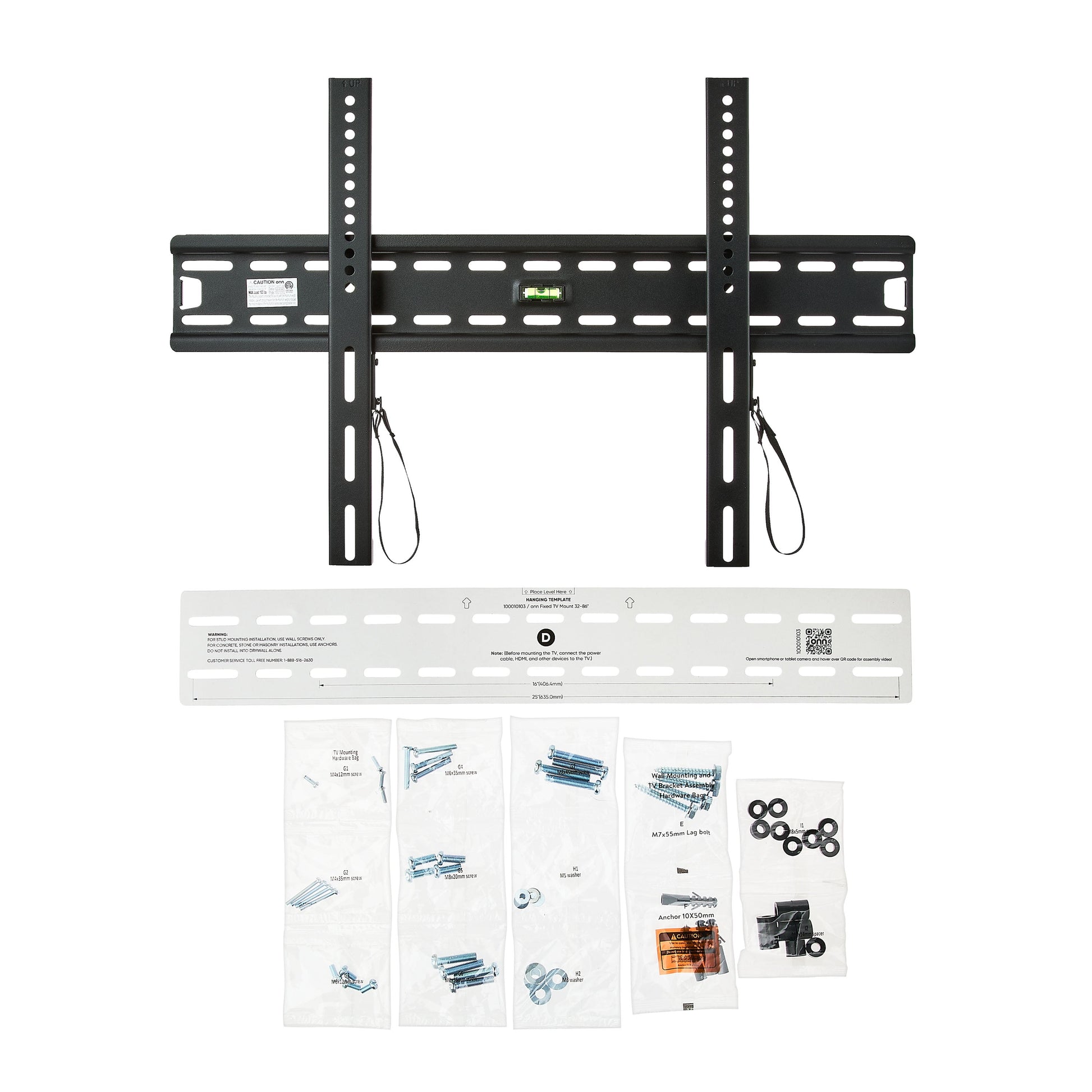 Fixed TV Wall Mount for 32" to 86" Tvs, Holds up to 120 Lbs