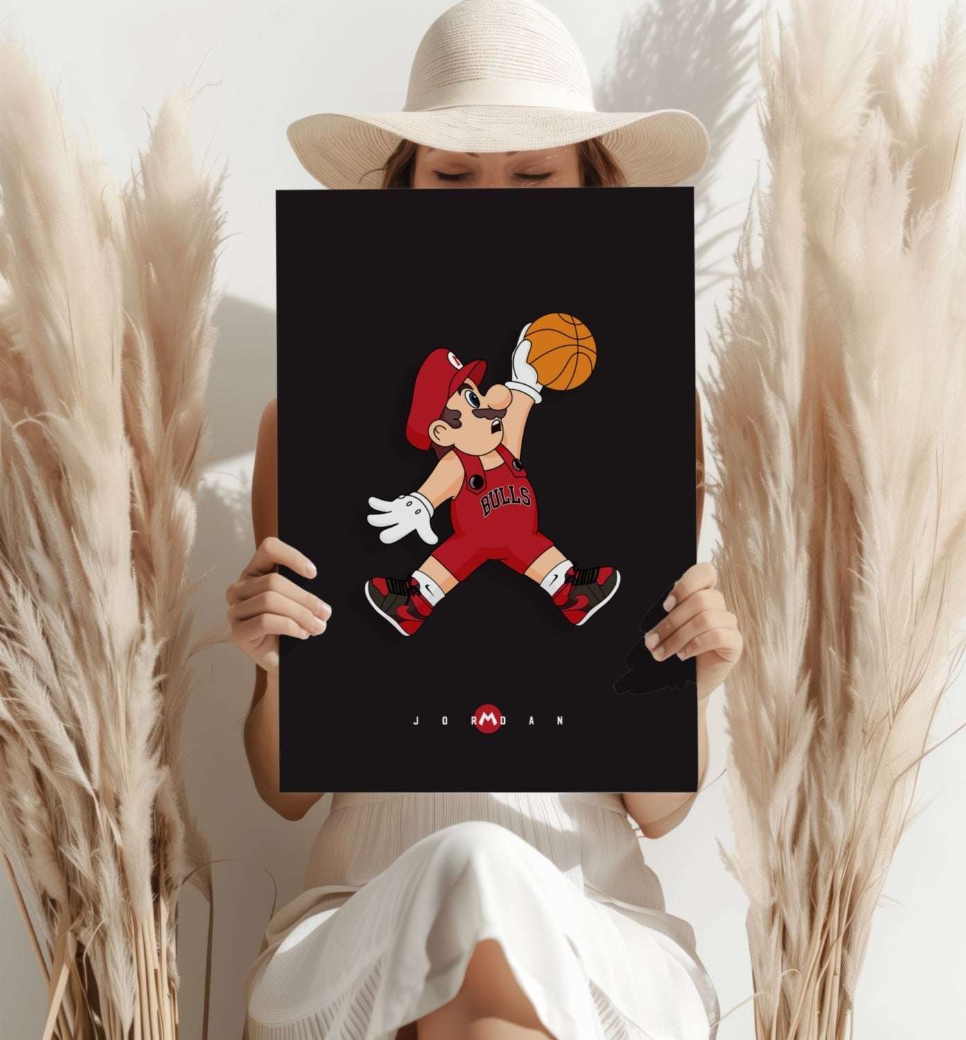 Mario Dunk Aluminum Print