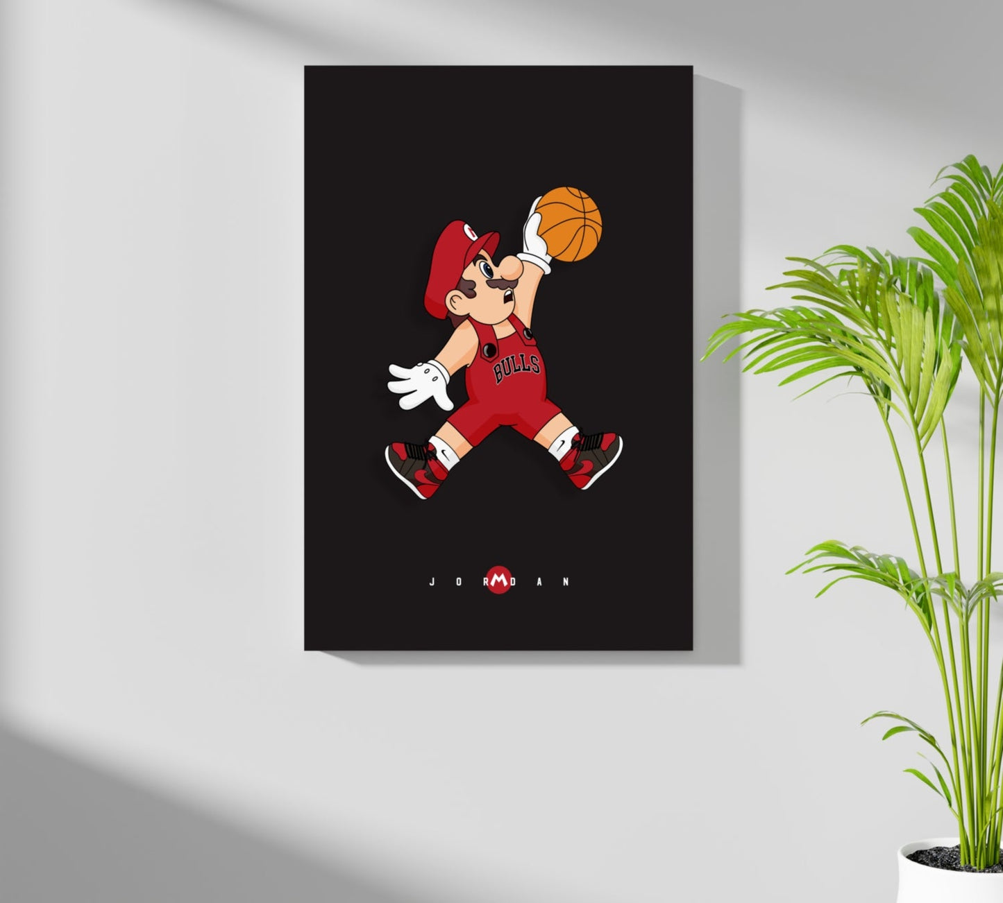 Mario Dunk Aluminum Print