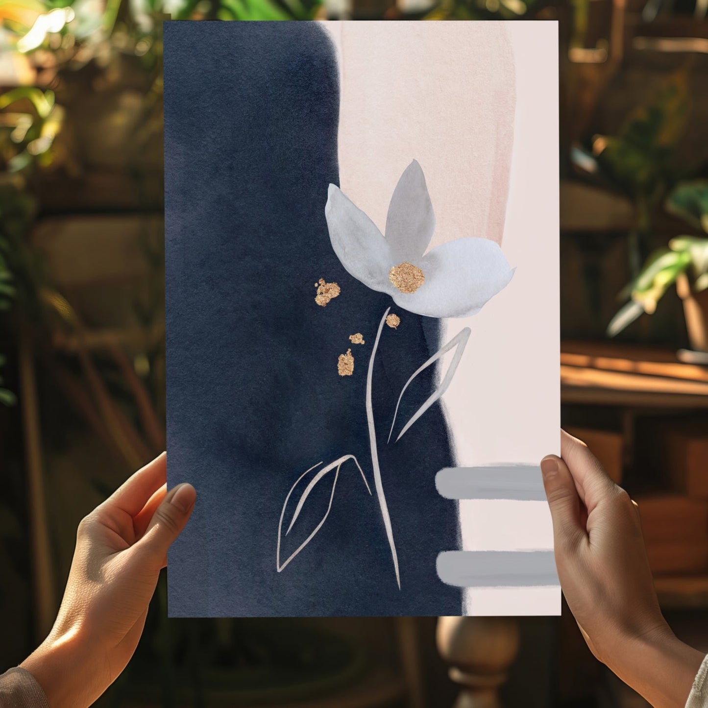 Abstract Flower Aluminum Print