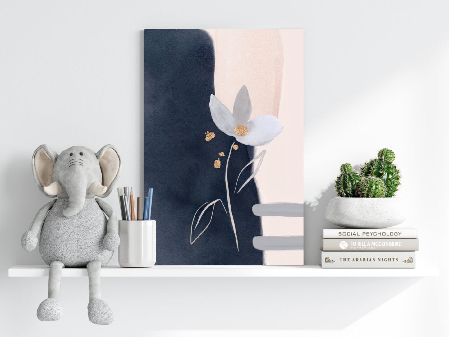 Abstract Flower Aluminum Print