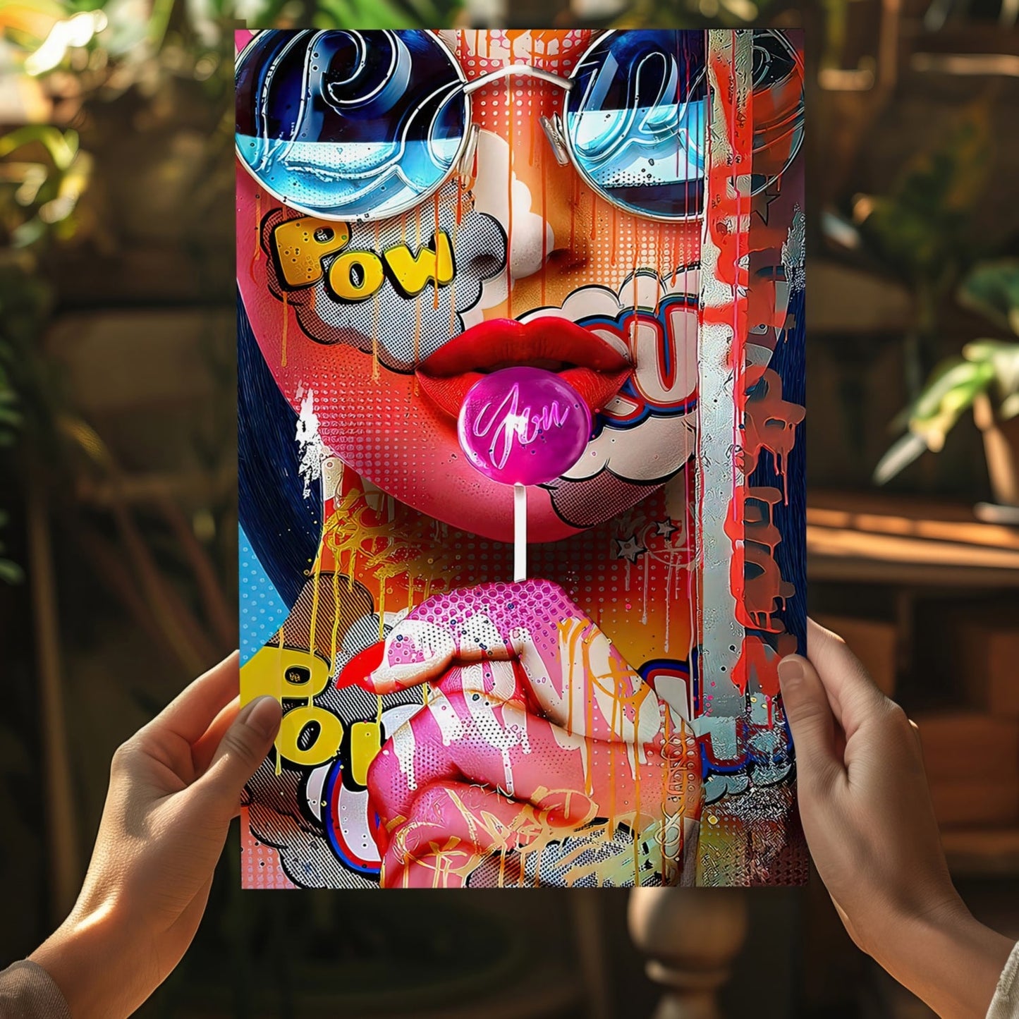 Lollipop Girl Aluminum Print