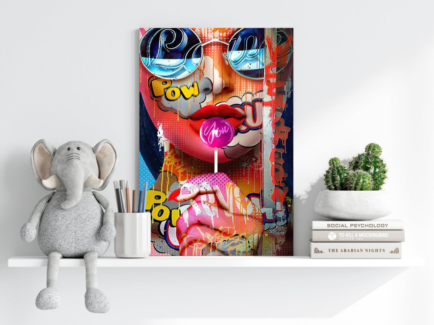 Lollipop Girl Aluminum Print