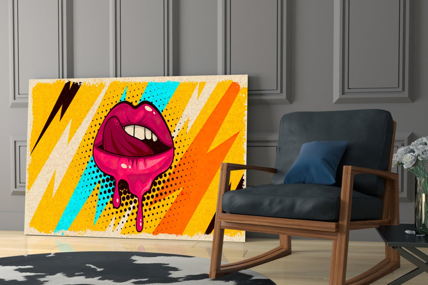 Lip Glass Wall Art