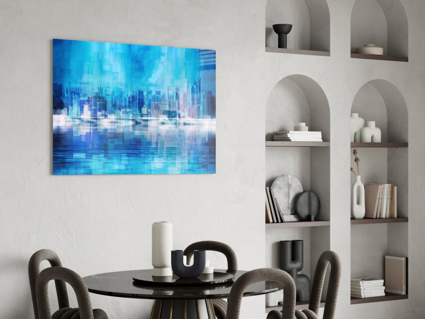 Abstract Glass Wall Art