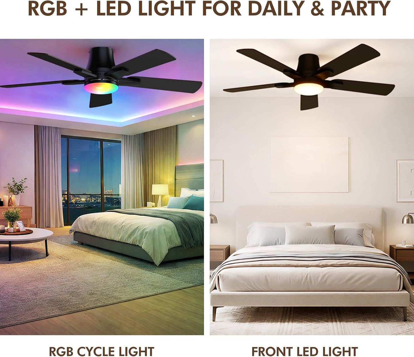 RGB Ceiling Fan Light (42")