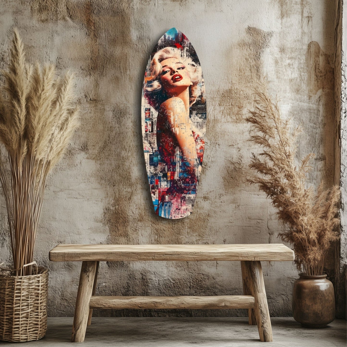 Marilyn Monroe Vintage Dreams Glass Wall Art