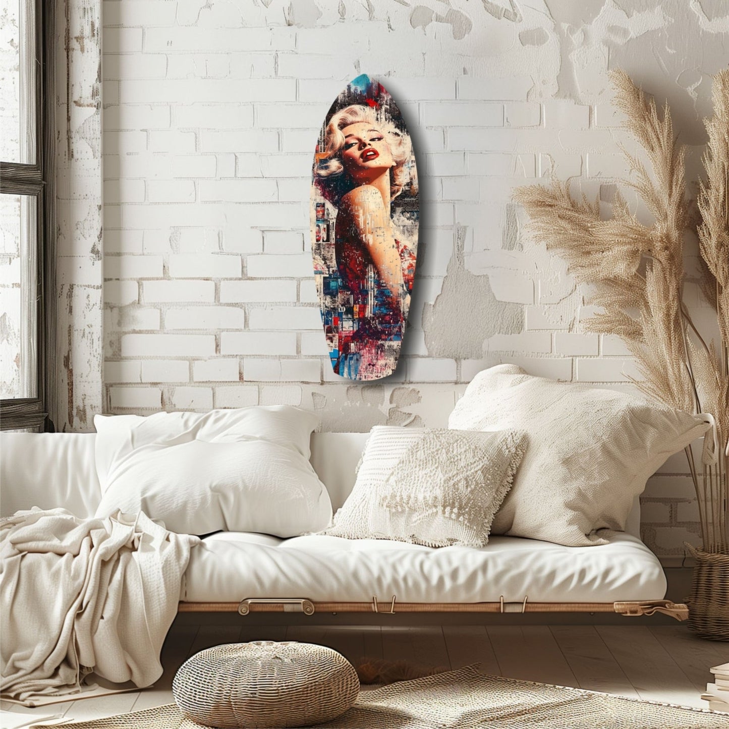 Marilyn Monroe Vintage Dreams Glass Wall Art