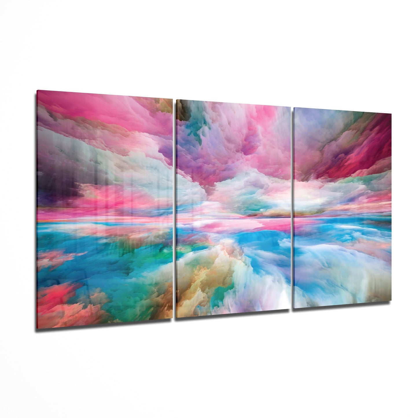 Colorful Clouds (Glass Wall Art)