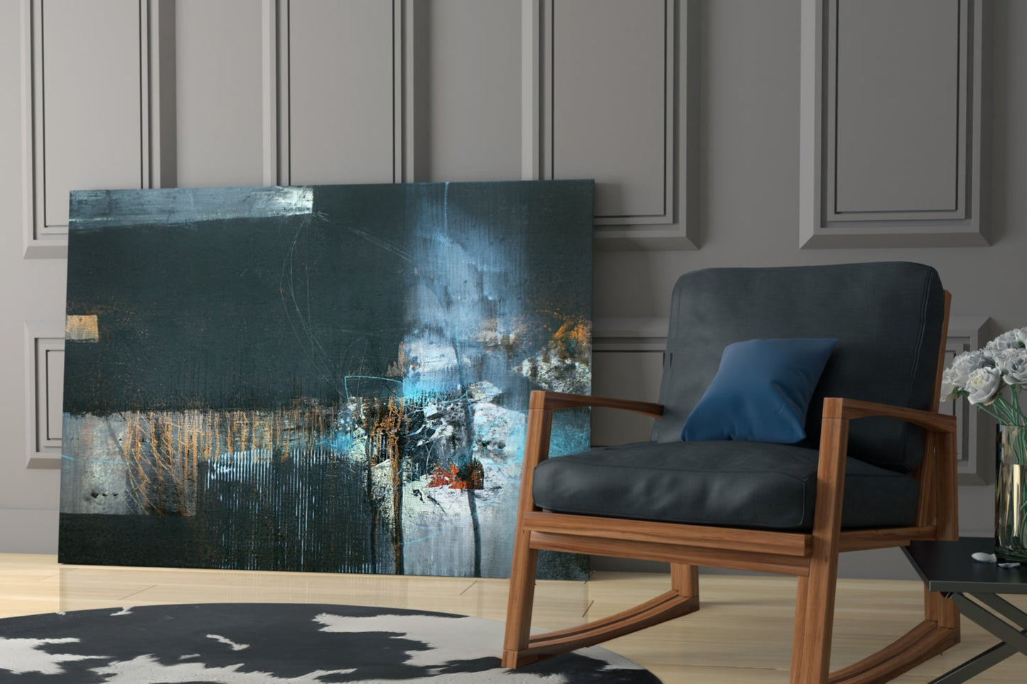 Abstract Art Glass Wall Art