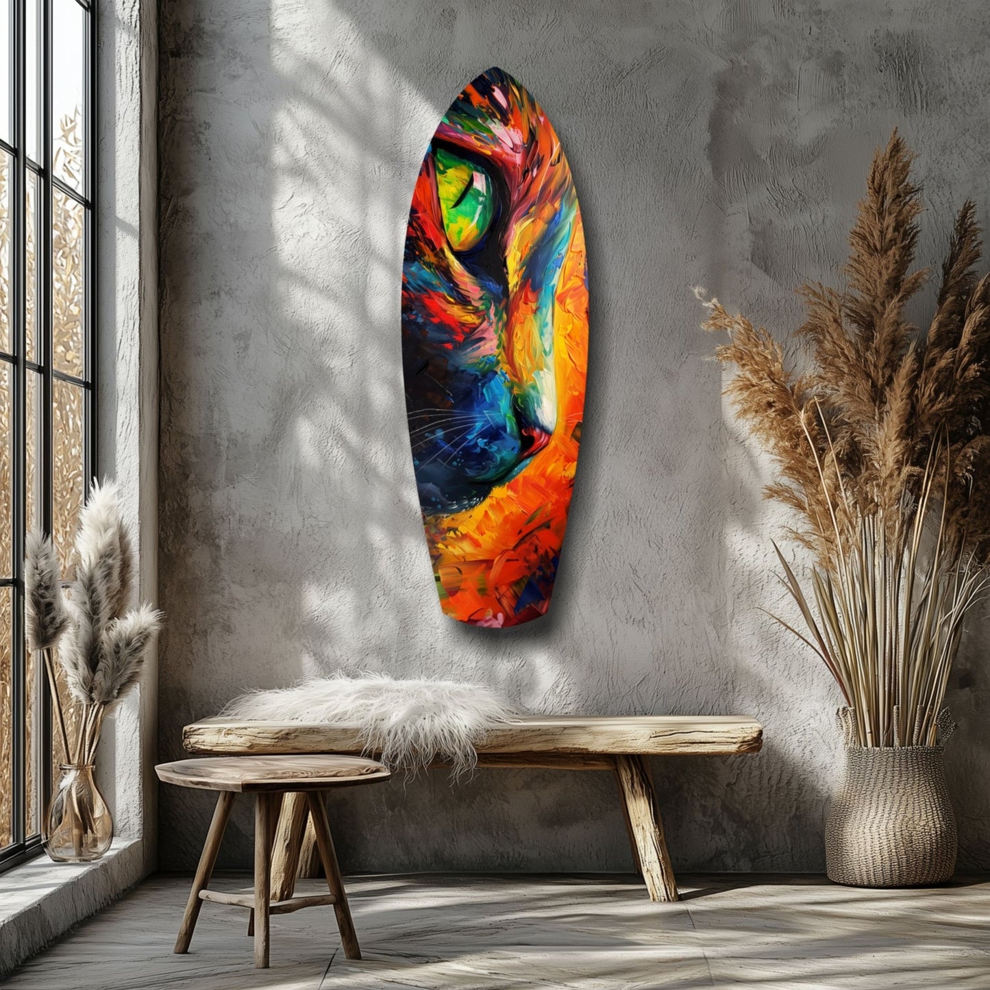 Cat Dream Glass Wall Art