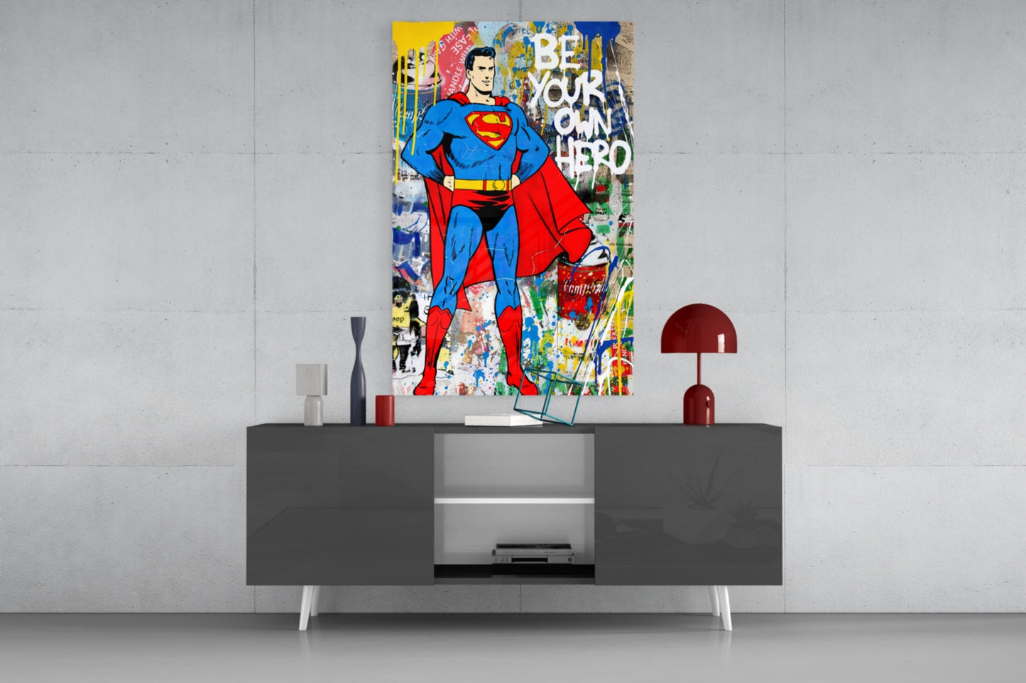 Be Your Own Hero (Glass Art)