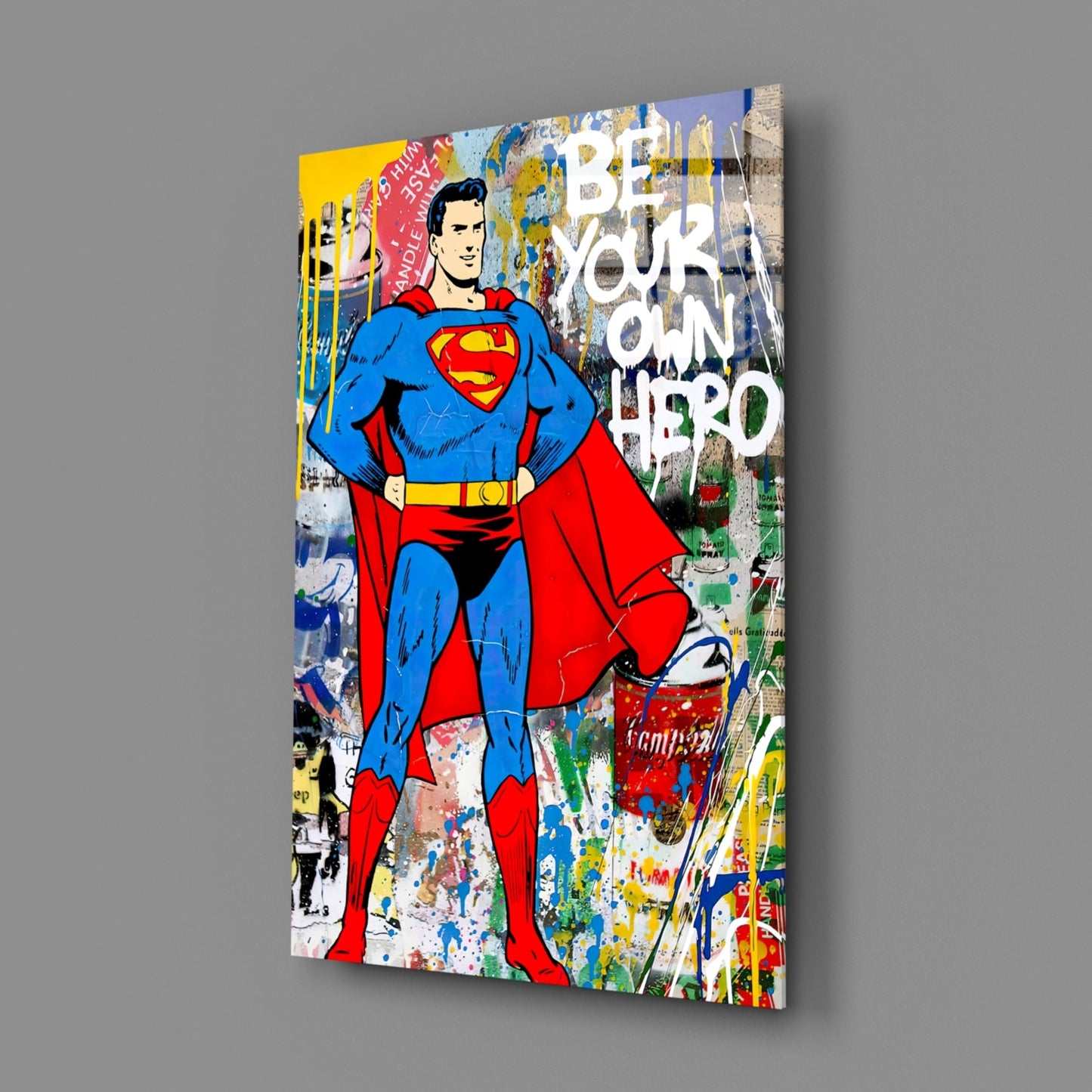 Be Your Own Hero (Glass Art)