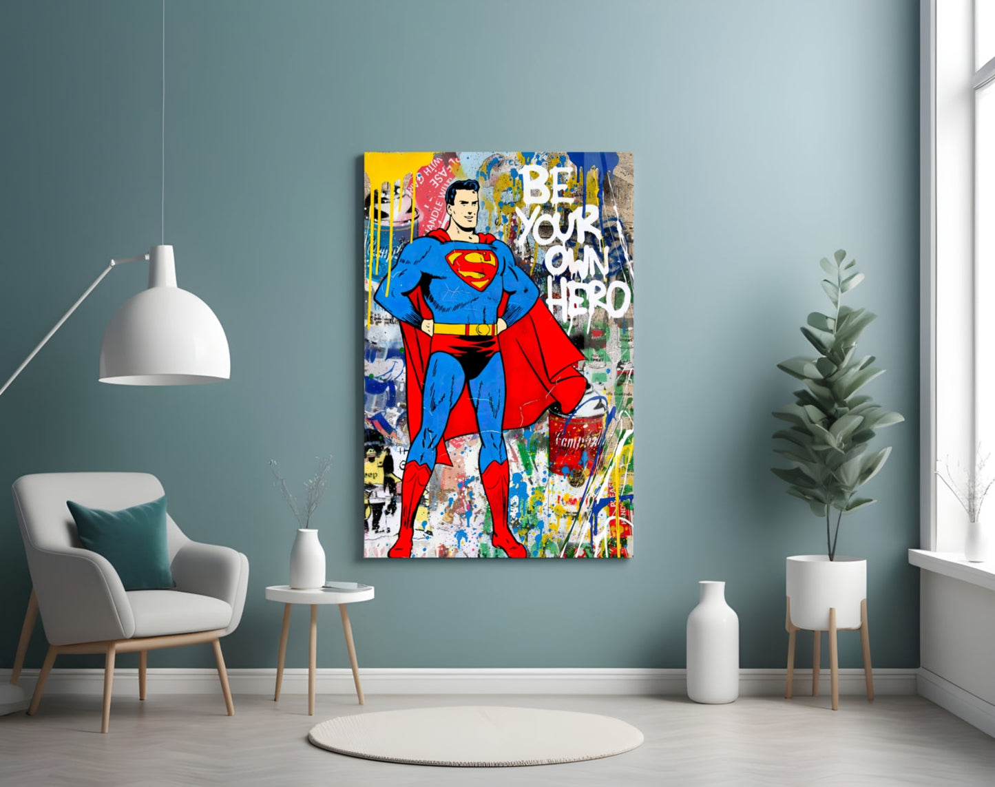 Be Your Own Hero (Glass Art)