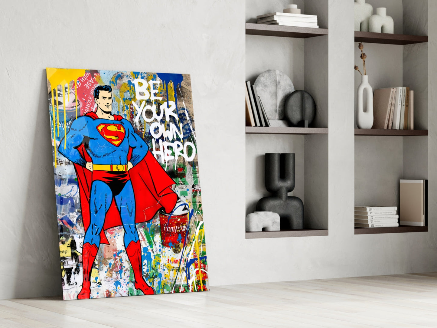 Be Your Own Hero (Glass Art)