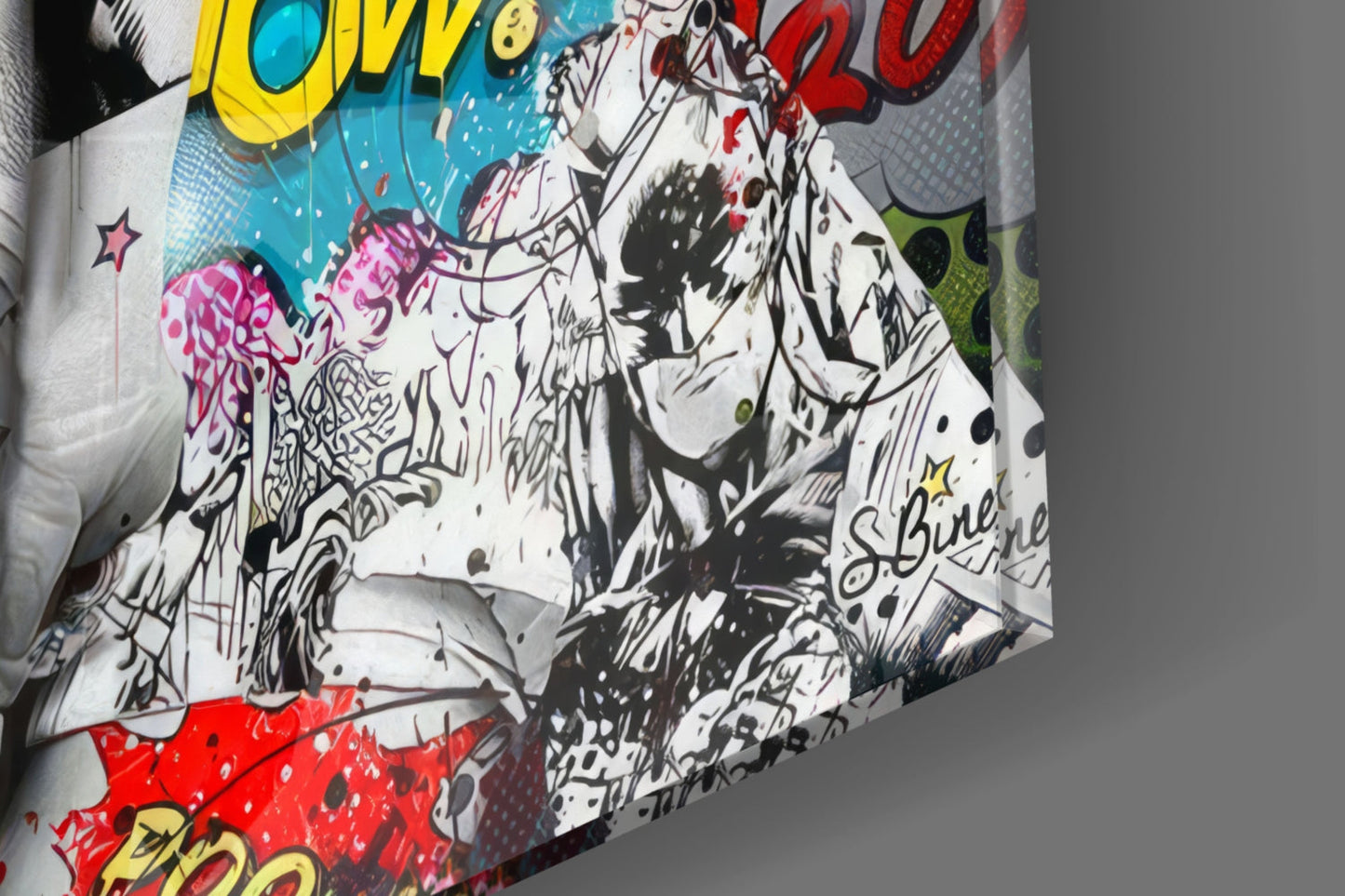 Graffiti Glass Wall Art